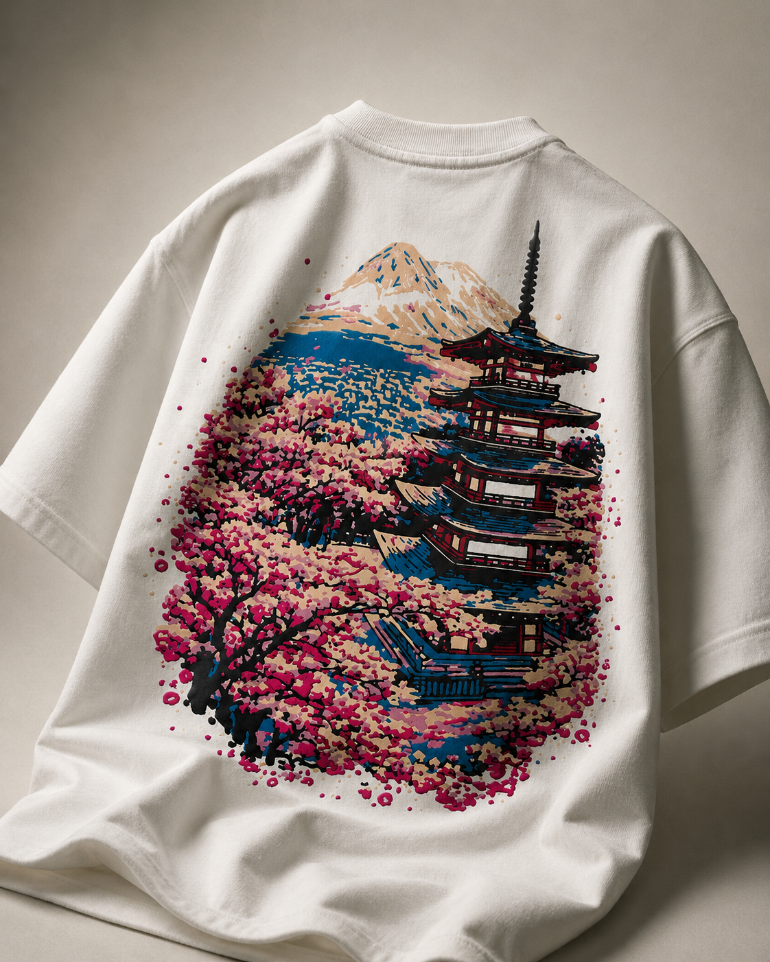 Cherry Blossom — oversized tee