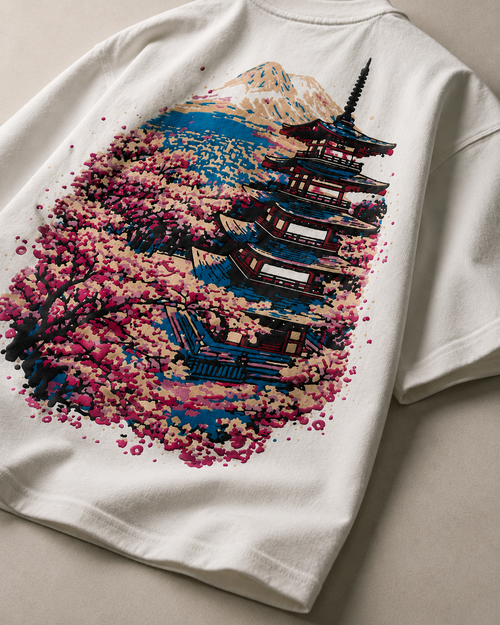 Cherry Blossom — oversized tee