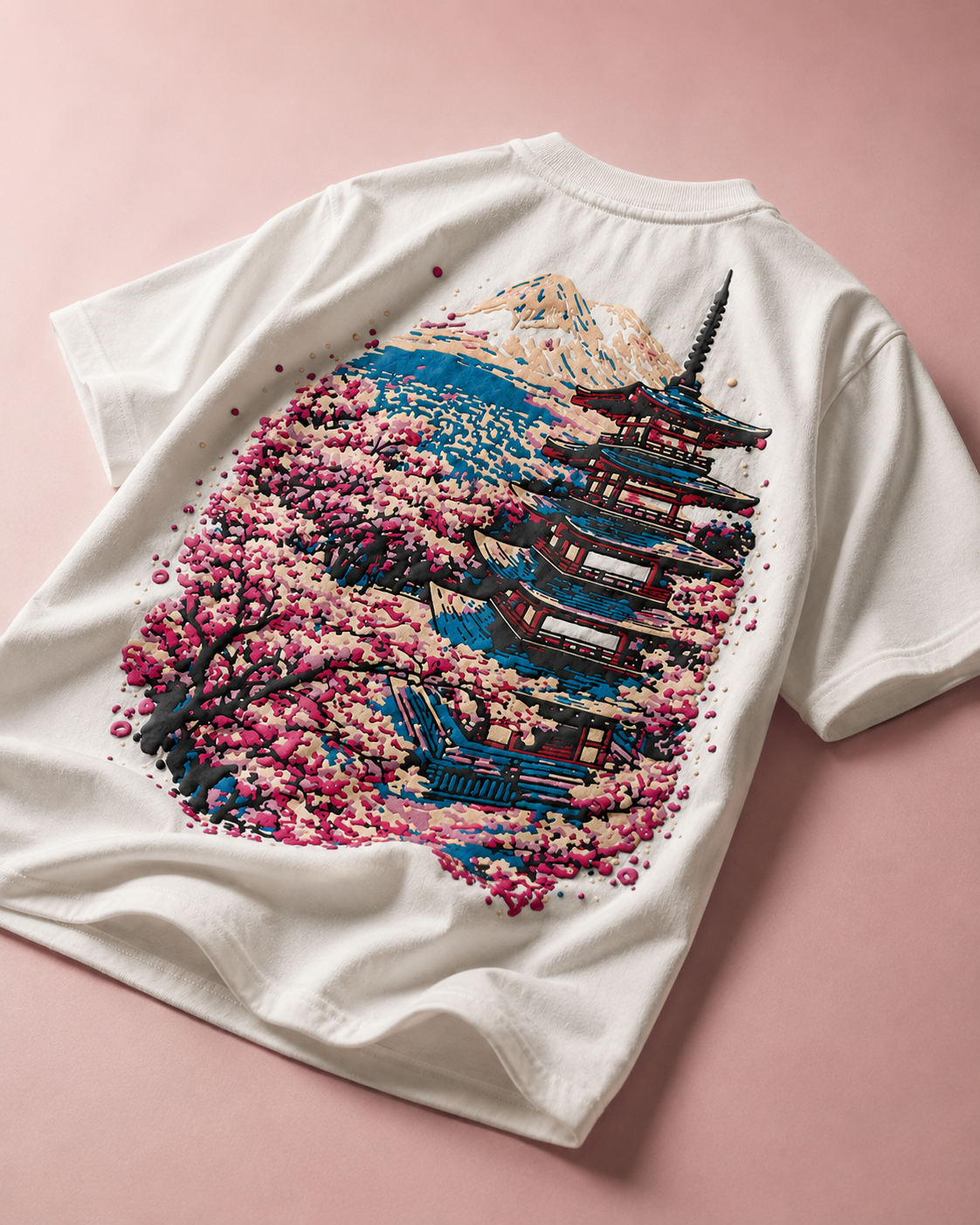 Cherry Blossom — oversized tee