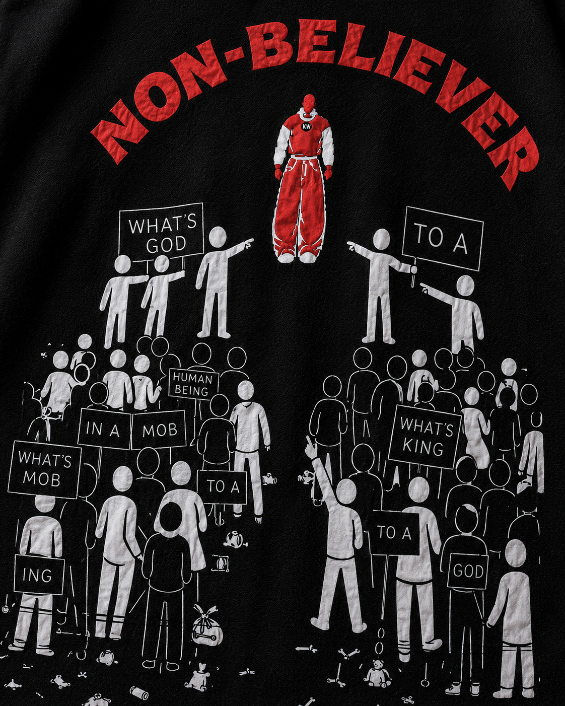 Non Believer — oversized tee